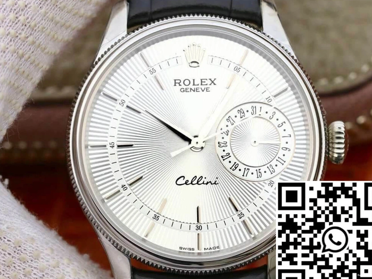 MKS White M50519-0006 Factory Rolex Dial Date Celini 0524